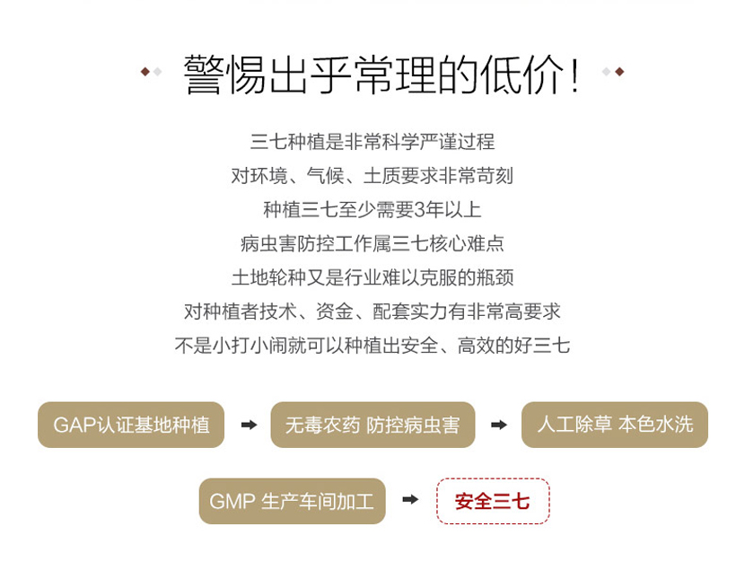 七公精选特级云南文山三七（手工挑选）